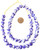 10mm Made in Ghana Blue multi Krobo recycled Glass African trade Beads-Ghana 10mm Made in Ghana Blue multi Krobo recycled Glass African trade Beads-Ghana