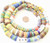 Assortment Handmade Ghana Powder-Glass African Trade beads-Ghana