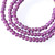 6mm Ghana purple White heart glass African Trade beads