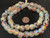 Handmade Ghana Clear multi Krobo recycled Glass African trade Beads-Ghana
