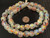 Handmade Ghana Clear multi Krobo recycled Glass African trade Beads-Ghana