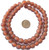 Handmade Dark Amber Krobo recycled Glass African trade Beads-Ghana