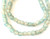 Ghana sky blue recycled glass handmade African Trade beads-Ghana
