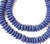 Ghana Ashanti handmade Recycled Glass Opaque Royal Blu colors Disk Saucer Beads