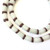 17x11 mm Frost white and brown handmade Krobo recycled Glass African trade Beads-Ghana
