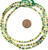 1223 green yellow and black multi Recycled Phono Record African Vinyl Disk trade beads