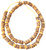 Ghana African Mustard yellow and brown cylinder Recycled glass trade beads-Ghana Ghana African Mustard yellow and brown cylinder Recycled glass trade beads-Ghana