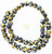 Made in Ghana Black multi Krobo recycled Glass African trade Beads-Ghana
