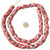 Ghana African Coral Red multi Recycled glass trade beads Ghana African Coral Red multi Recycled glass trade beads