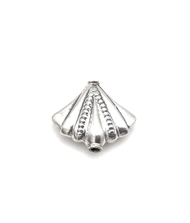Sterling Silver .925 Seashell shape Bali Fancy Bead