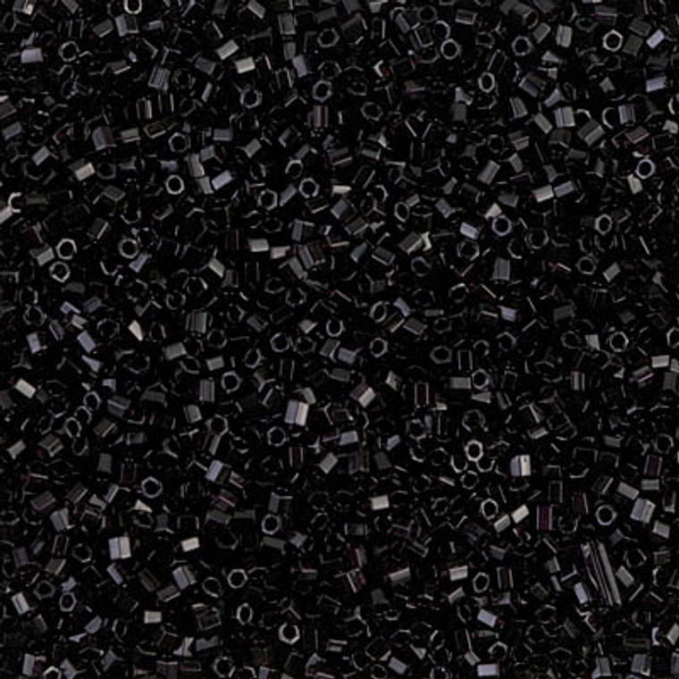 15/0 Seed Beads Miyuki Black Cut Glass beads