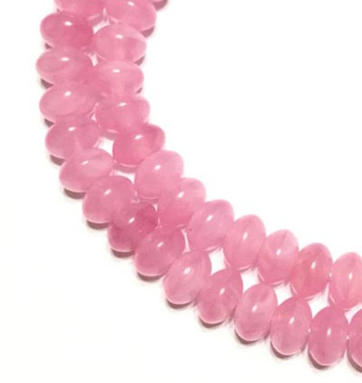Pink Vintage Czech glass molded beads