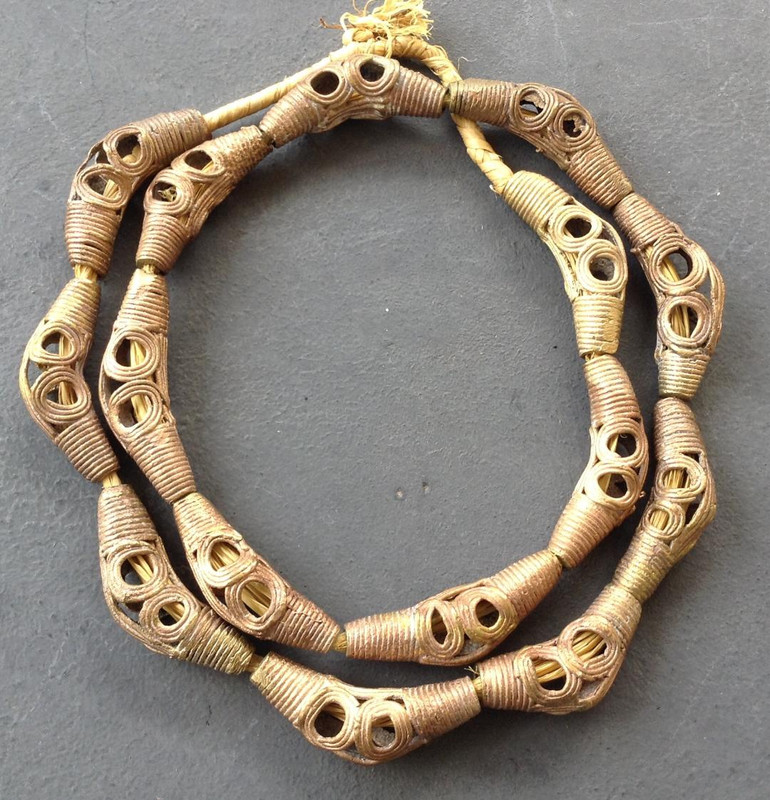 Very Small Flat Traditional Shape Lost Wax Brass Beads