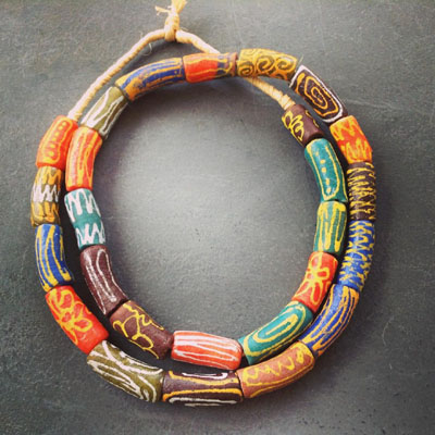 Krobo Glass beads - UniqueAfricanArts.com