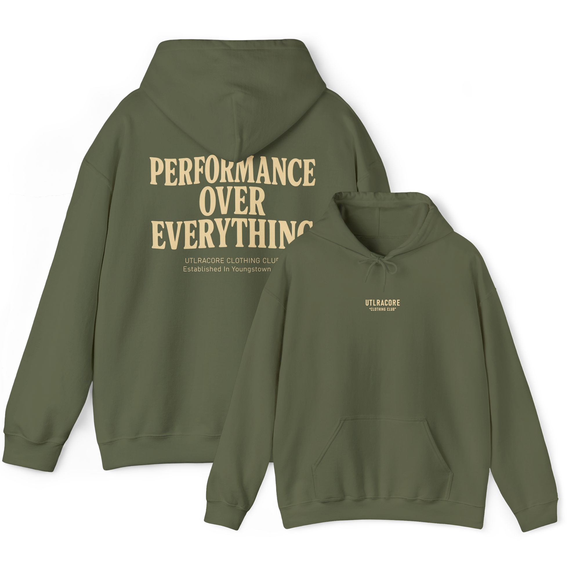 ULTRACORE - HOODIE - "PERFORMANCE OVER EVERYTHING"