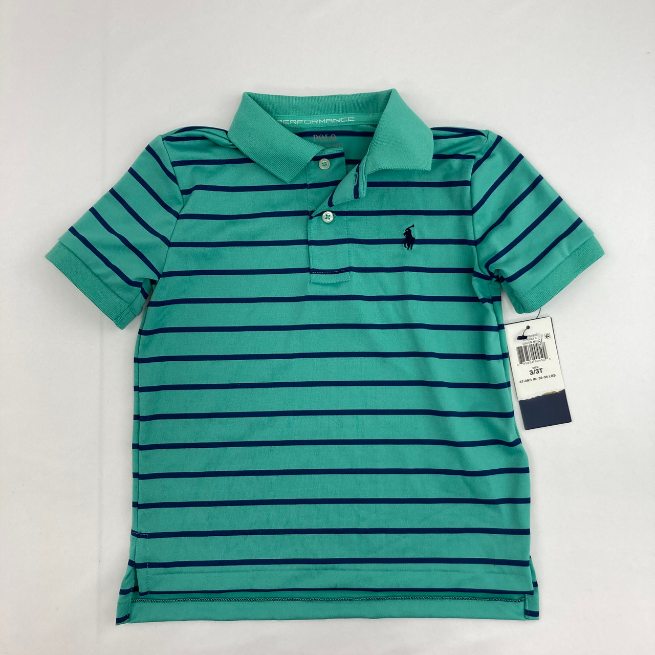 Green Stripe Polo 3T - Kidzmax