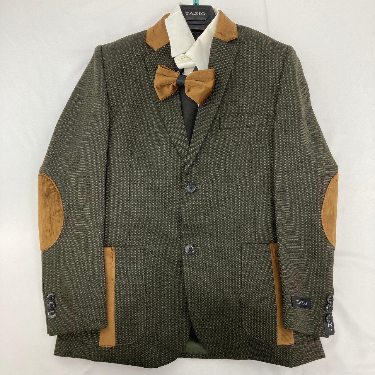 Sean John Tweed Blazer with Elbow Patches in Natural for Men | Lyst