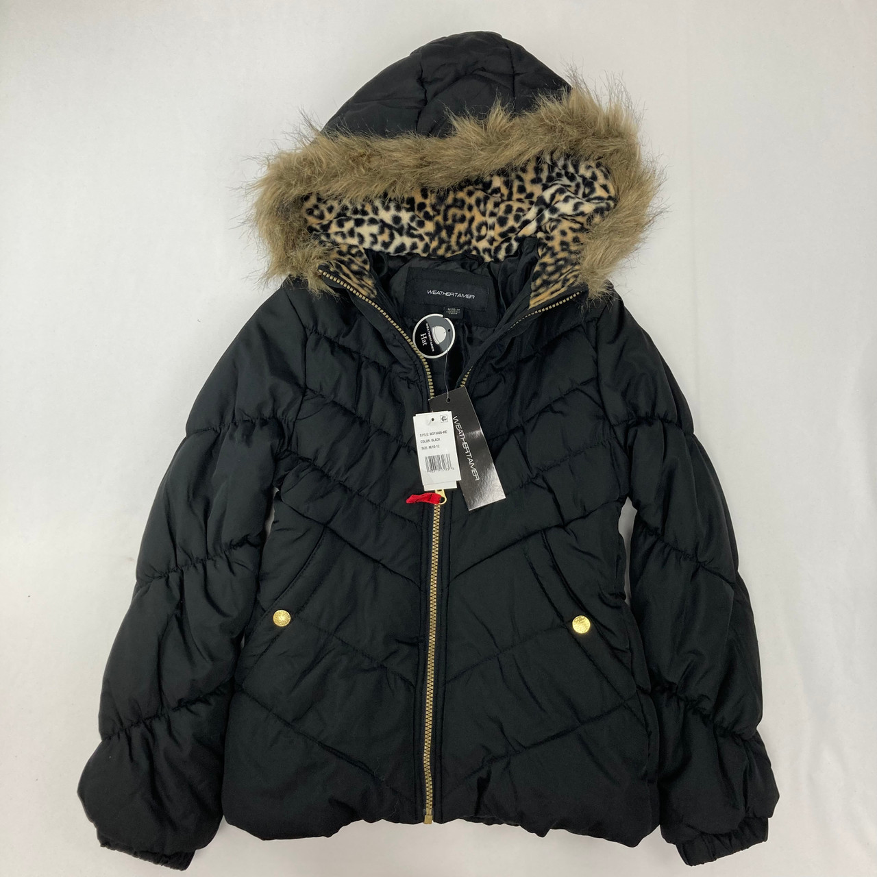 chevron puffer jacket
