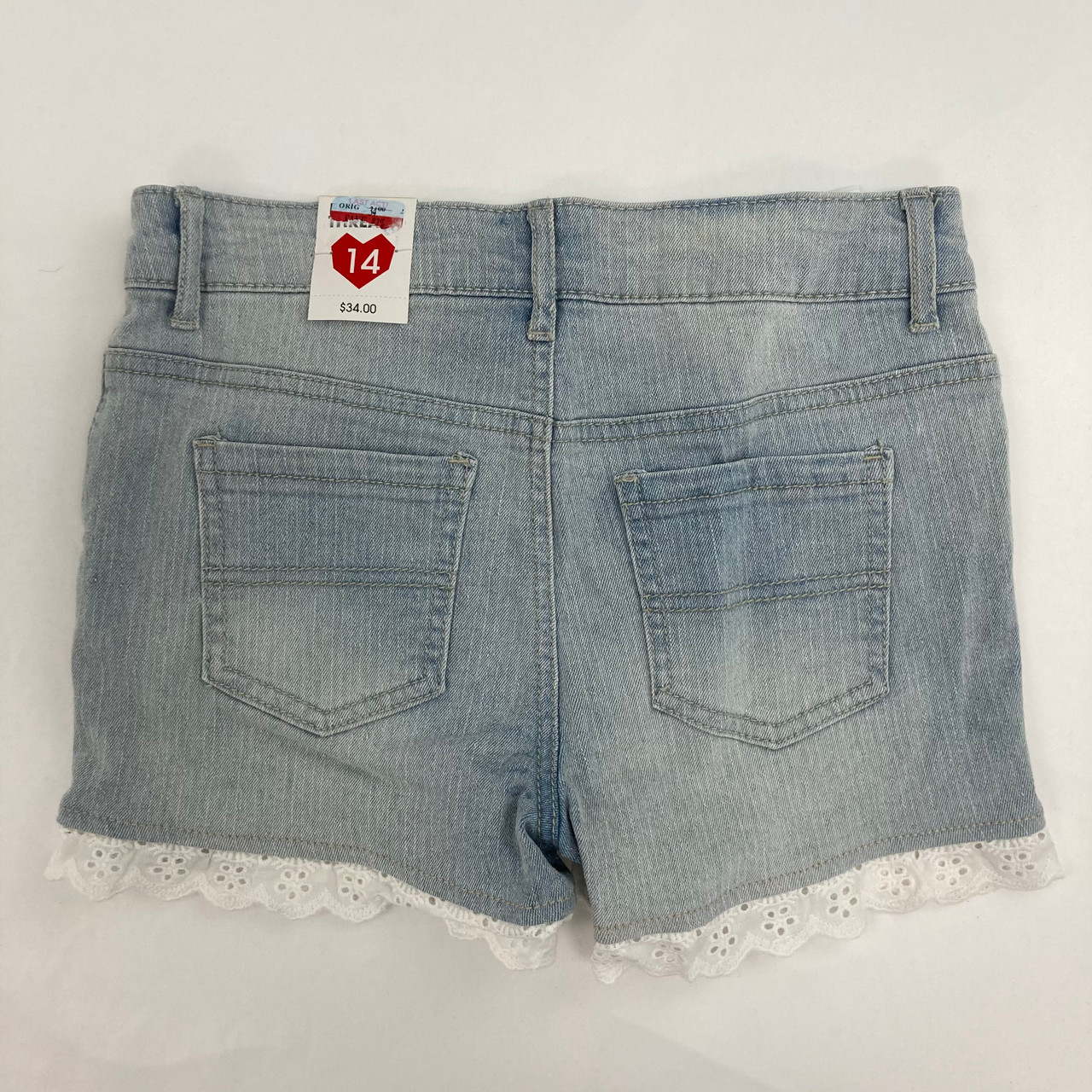 Epic Threads Crochet Denim Shorts 14 yr Kidzmax