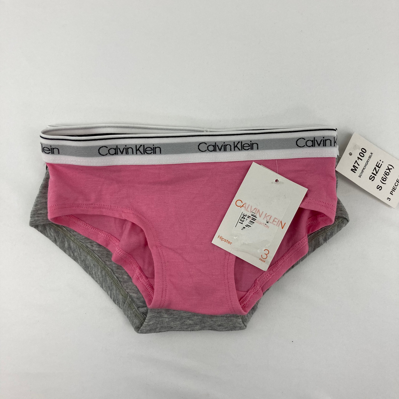 Calvin Klein 3PK Hipster Underwear S 6/6X - Kidzmax
