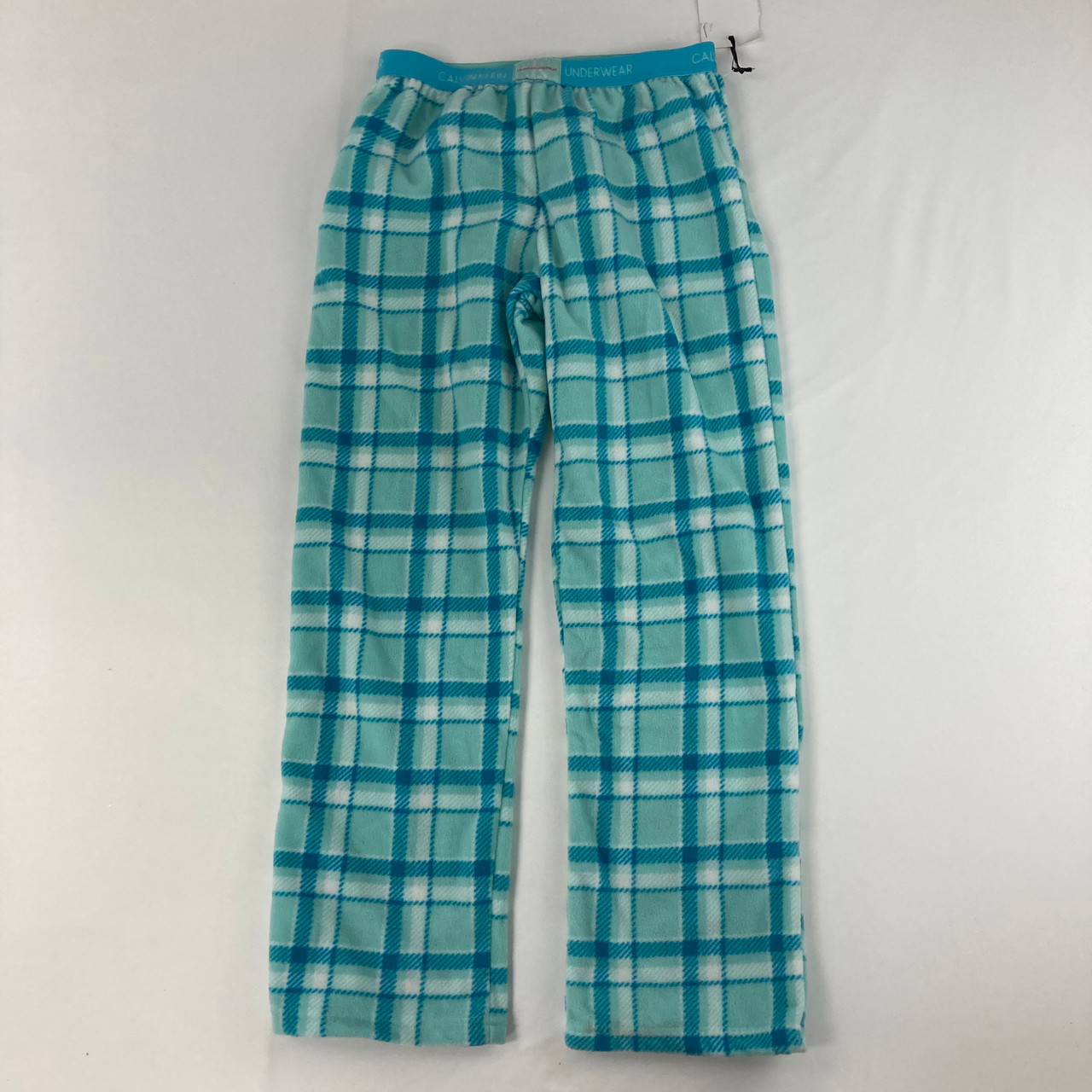 Calvin Klein Light Blue Plaid Pajama Pants M 7 8 yr