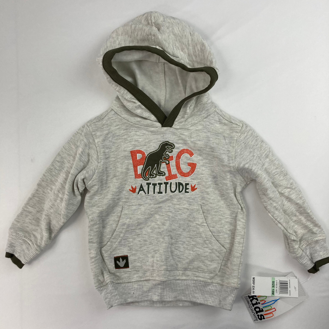 Kids Headquarters Big Attitude Dino Hoodie 18 mth Kidzmax