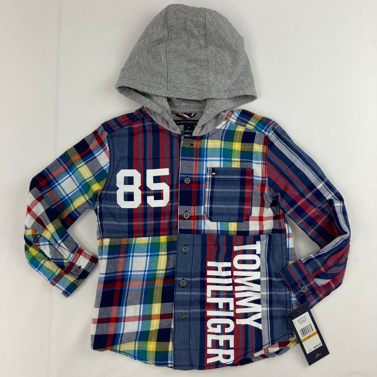 Tommy jeans store checkered hoodie