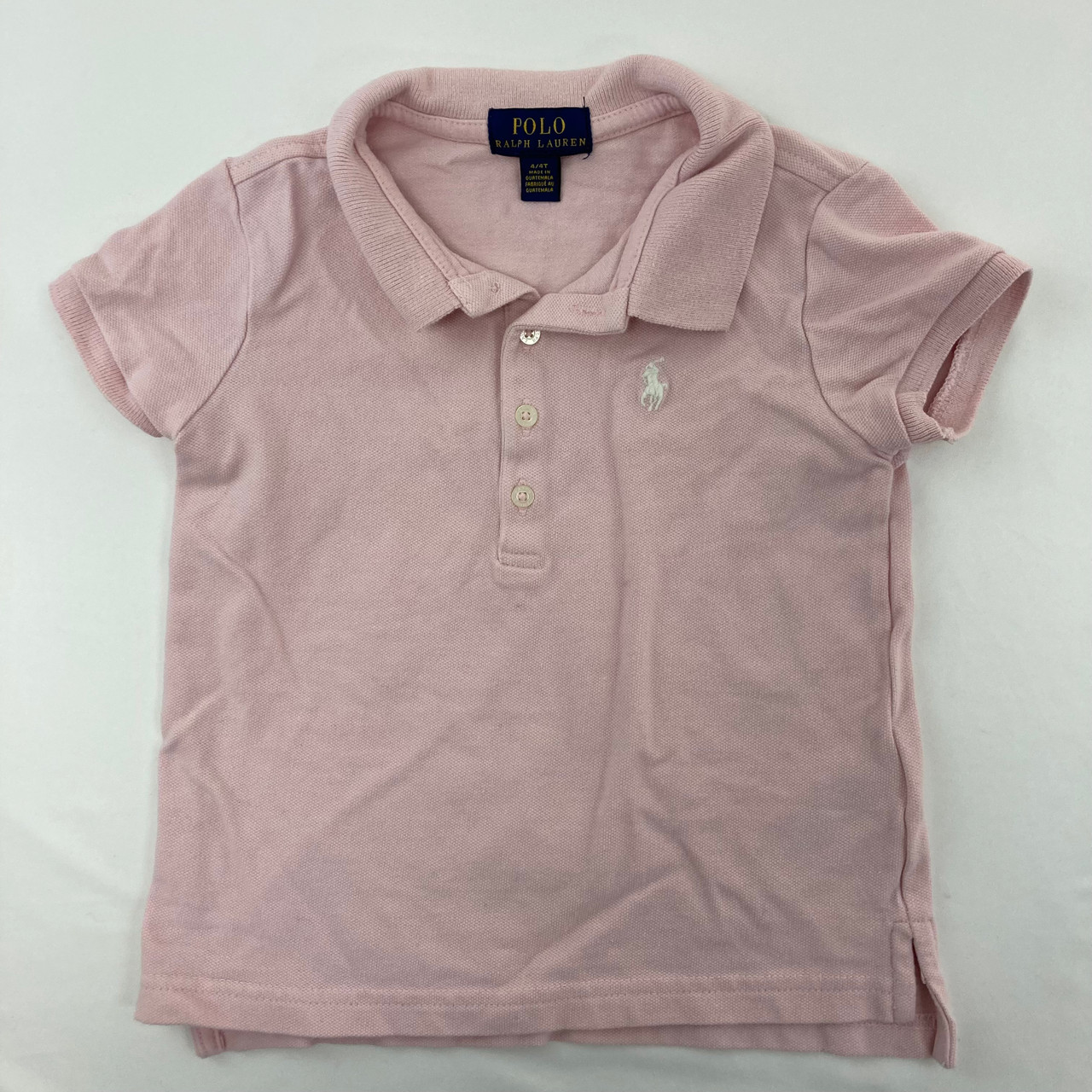 Ralph Lauren Light Pink Polo 4/4T