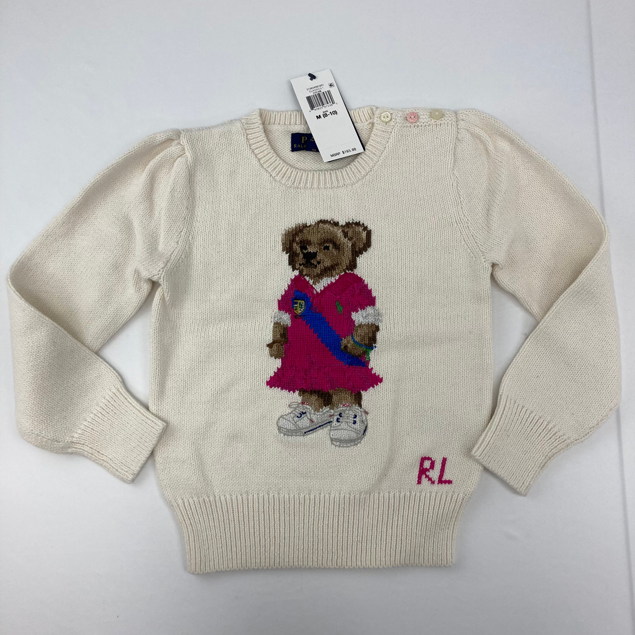 Ralph Lauren Cream Polo Bear Knitted Sweater 6 yr