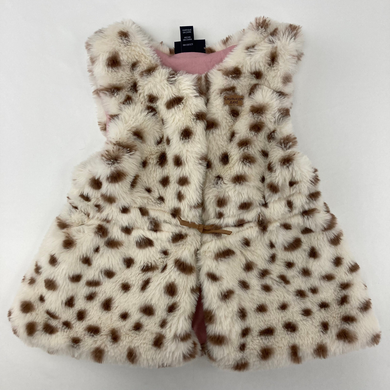 Bekwaam Ambtenaren selecteer Calvin Klein Dots Furry Vest 4T - Kidzmax