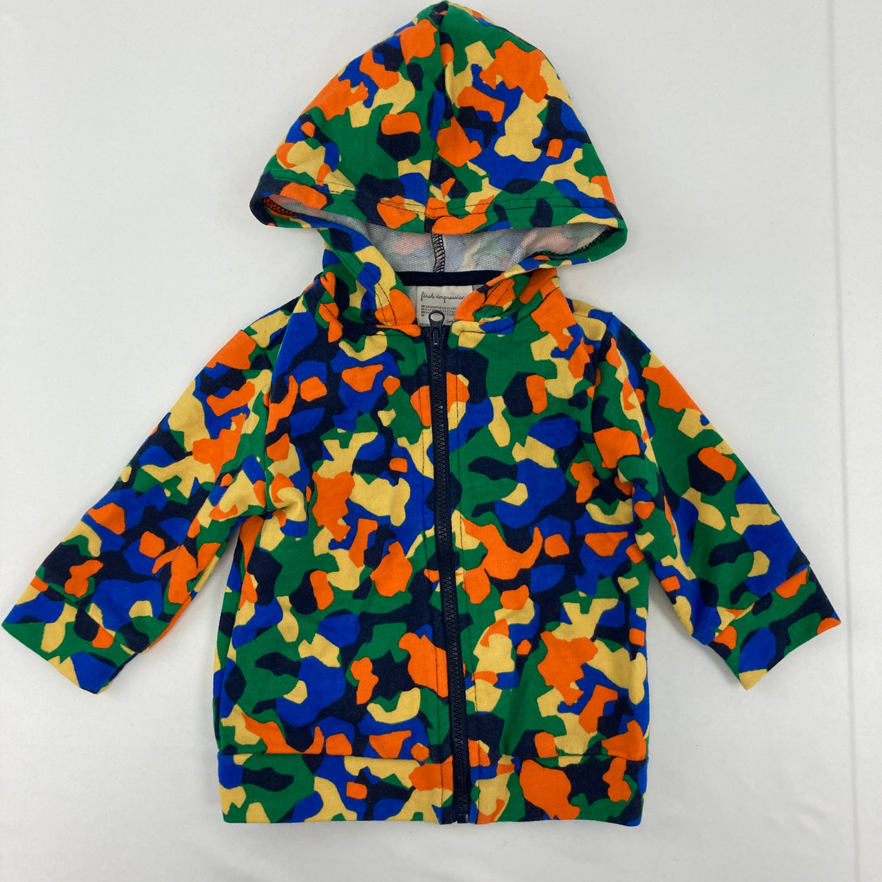 First Impressions Colton Camo-Print Hooded Sweatshirt 3-6 mth