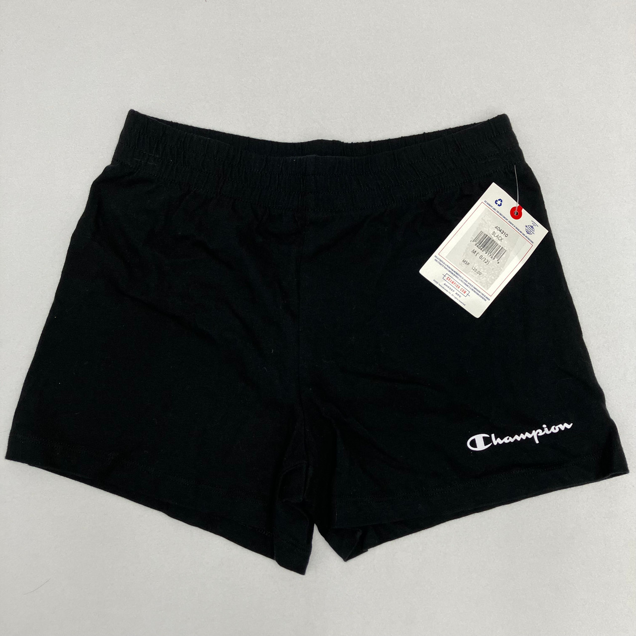 Champion Black Shorts M (10/12) - Kidzmax