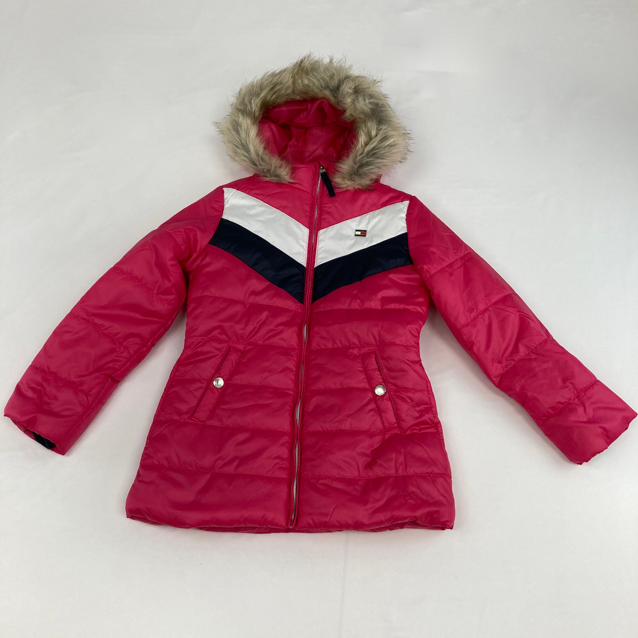 Tommy Hilfiger Bright Zip Up Coat 8-10 yr