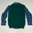 TFW Green Cable Plaid 2-pc Set 7 yr