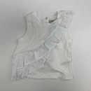 Habitual White Ruffle Tank 12 mth