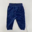 First Impressions Velour Navy Joggers 3-6 mth