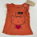First Impressions Heart Kitty Tee 3-6 mth