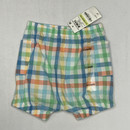 First Impressions Spring Plaid Shorts 0-3 mth
