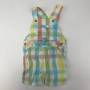 First Impressions Spring Plaid Overalls 18 mth