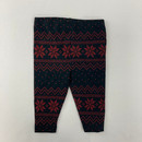 Ralph Lauren Red Snowflake Print Leggings 6 mth