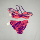 Breaking Waves Neon Leaf Bikini Set 8 yr