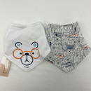 First Impressions Bear Wearing Glasses 2-pc Bib