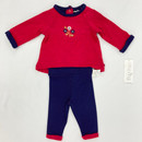 Offspring Flower Polka Dot 2-pc 3 mth