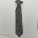 Black & White Pattern Clip On Tie