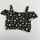 Rare Editions Little Girls Black Ruffled Top 3 yr