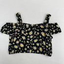 Rare Editions Little Girls Black Ruffled Top 3 yr