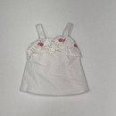 Bonnie Baby White Embroidered Tank 12 mth