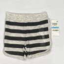 First Impressions Whispy Gray Striped Shorts 3-6 mth