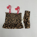 First Impressions Cheetah Print Swim Top and Headband 6-9 mth