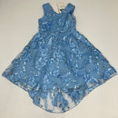 Rare Editions Floral Blue Dress 10 YR